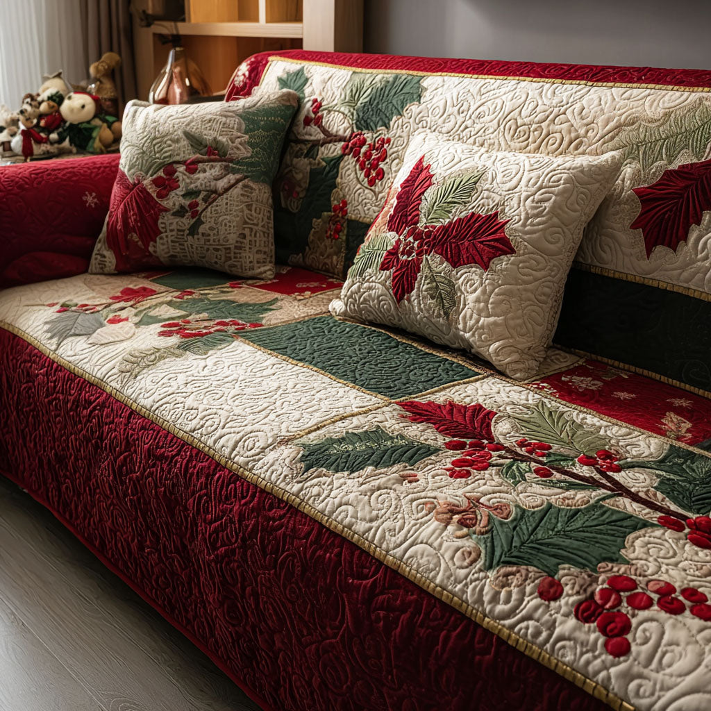 Winter Companions Quilted Sofa Cover Room Room Decor Ideas Cool Room Decor Gifts - Tradiviet