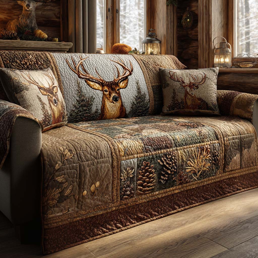 Woodland Pride Quilted Sofa Cover Wall Room Decor Perfect Housewarming Gift Ideas - Tradiviet