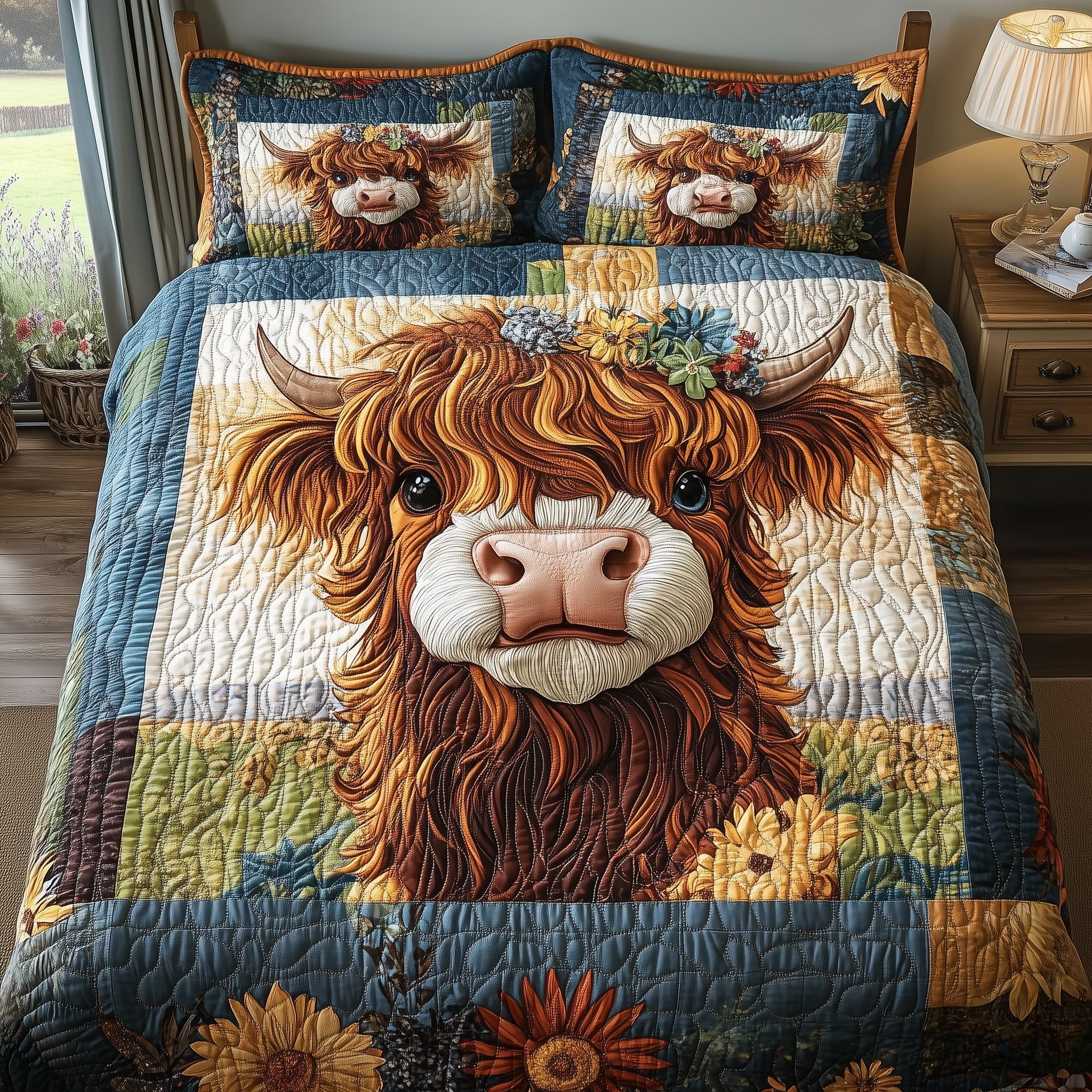 Wooly Baby Quilted Bedding Set Wooly Baby Corner Gift For Wooly Baby - Tradiviet