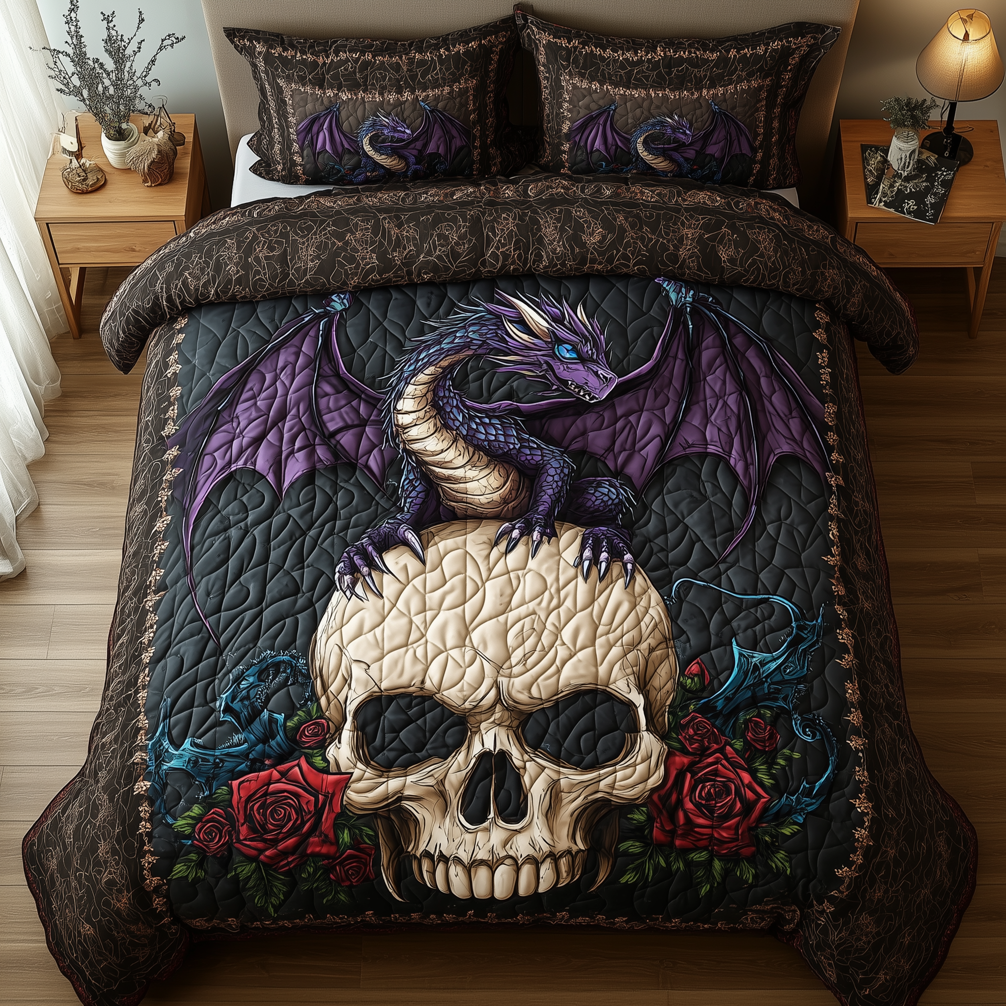Wrathborn Perch Quilted Bedding Set Wrathborn Perch Sunrise Gift For Wrathborn Perch - Tradiviet
