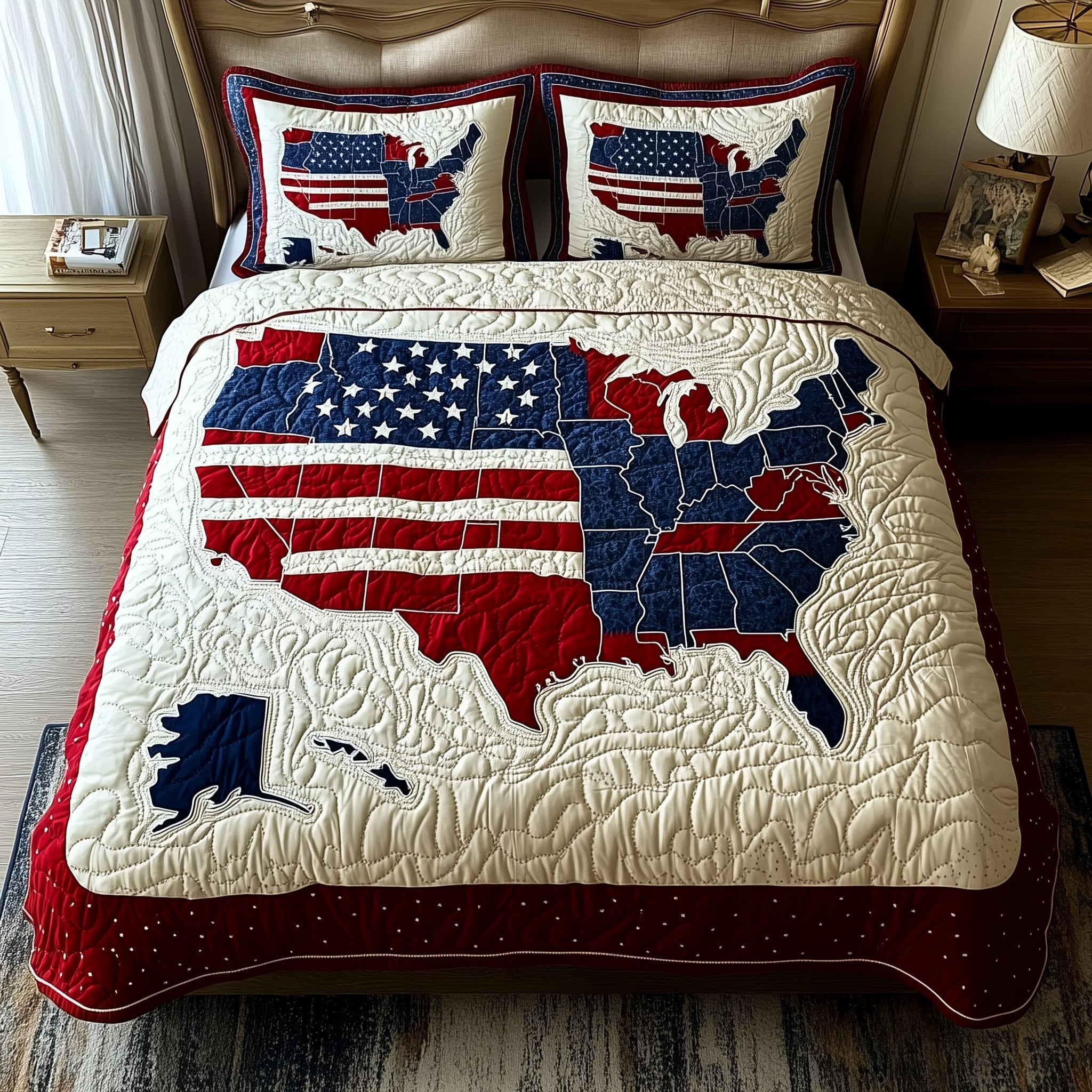 4th of July Quilted Bedding Set Nice Bedding Sets Patriotic Gifts For Women