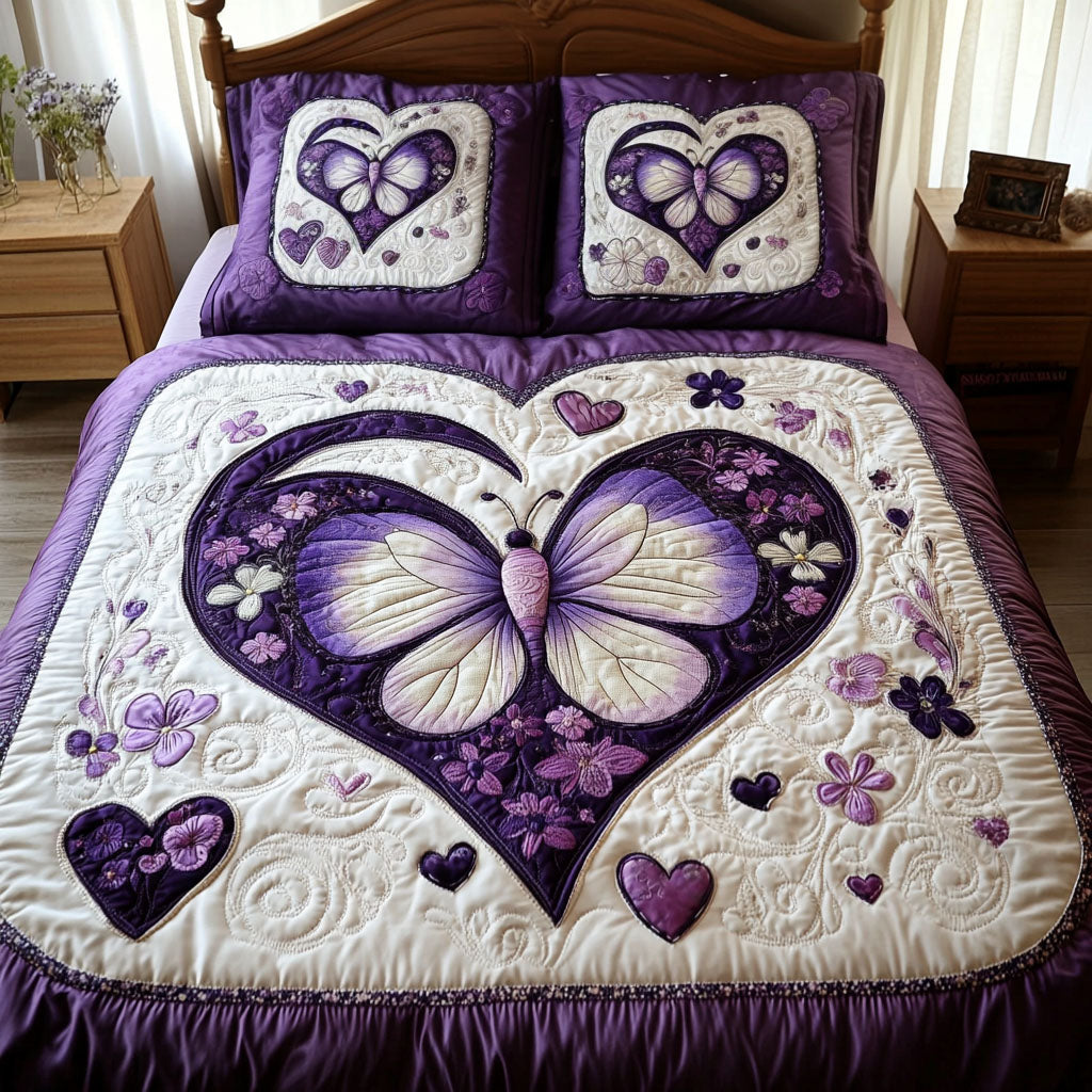 A Love That Blooms Quilted Bedding Set Best King Sheets Butterfly Gifts For Lady