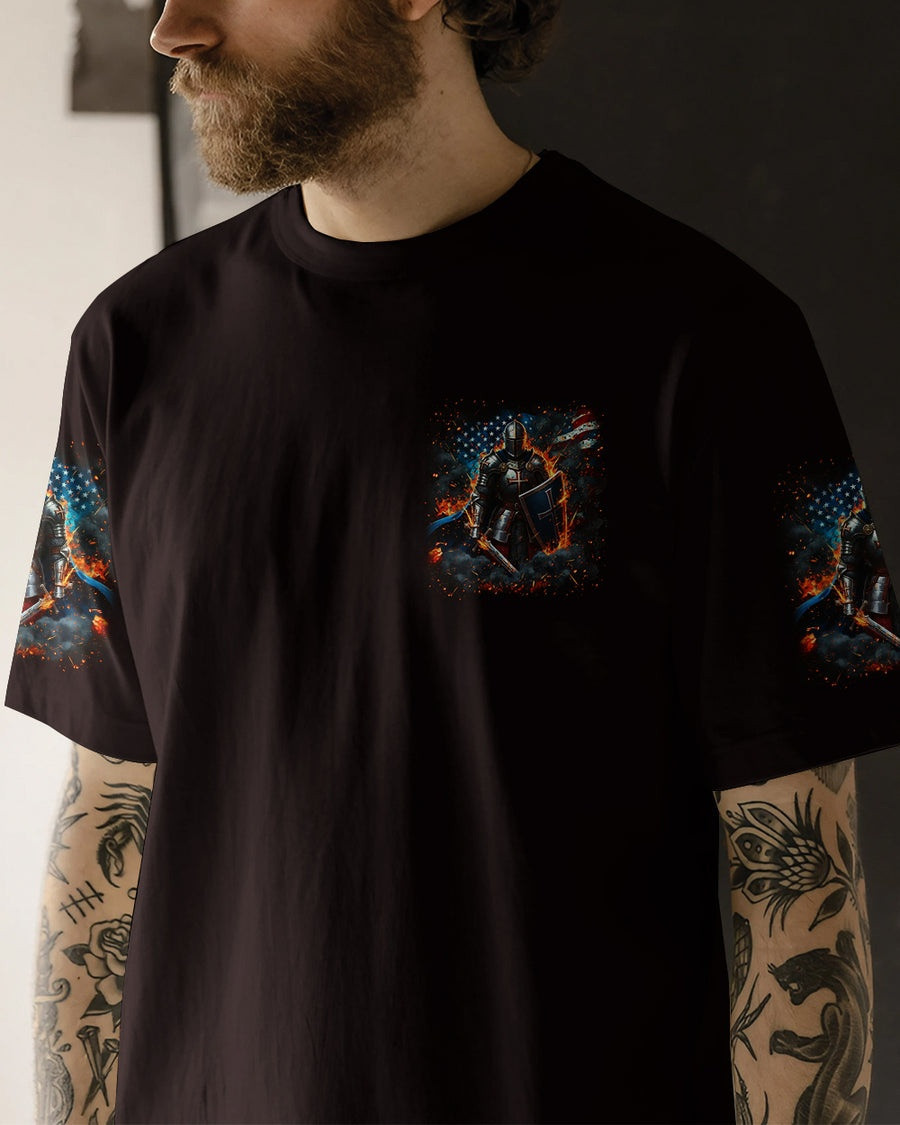 A Warrior Of Christ T-Shirt Men's Christian Apparel Best Faith Base Gifts For Him