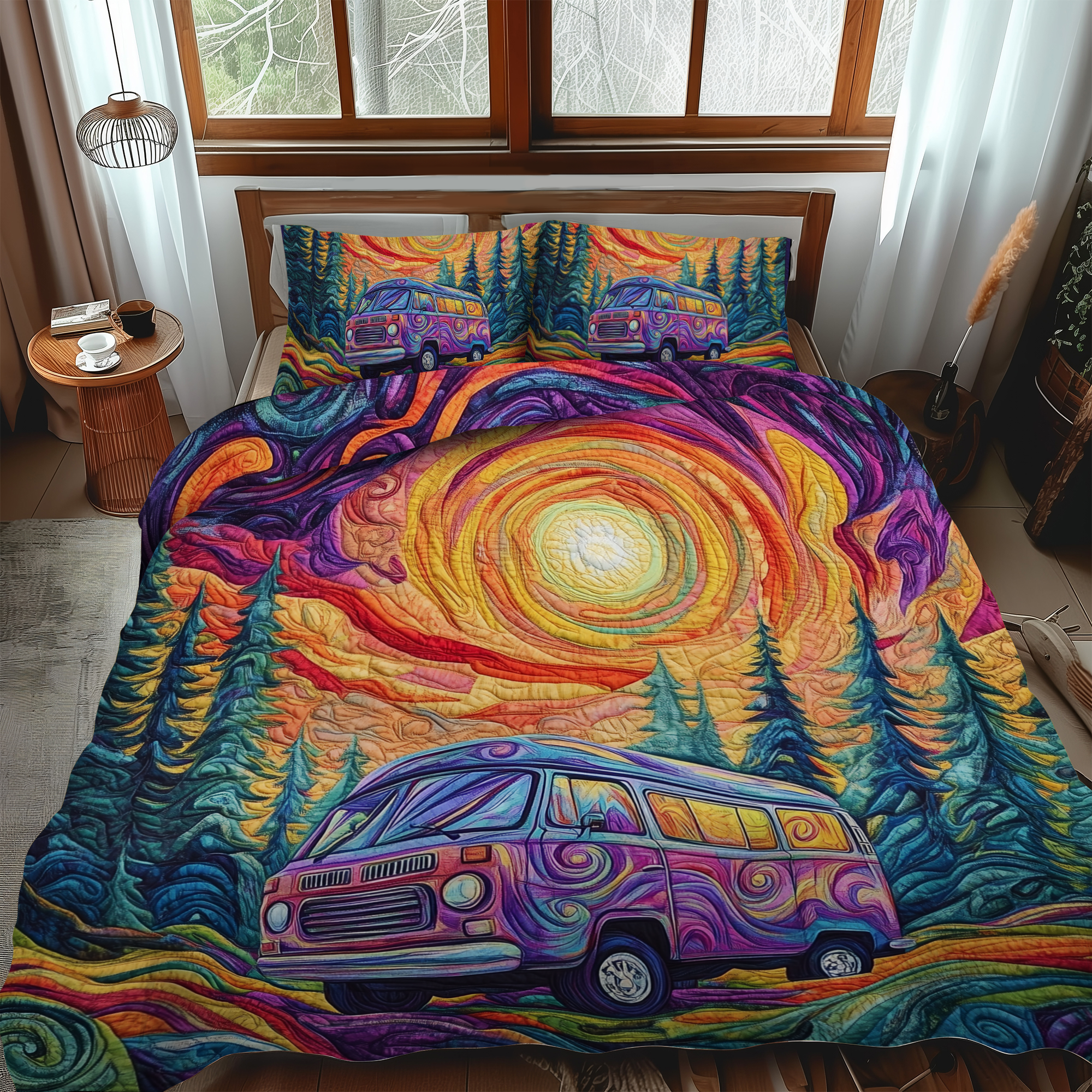 Adventure Awaits Quilted Bedding Set Cute Queen Bed Sheets Mother's In Law Gifts Mom's Day