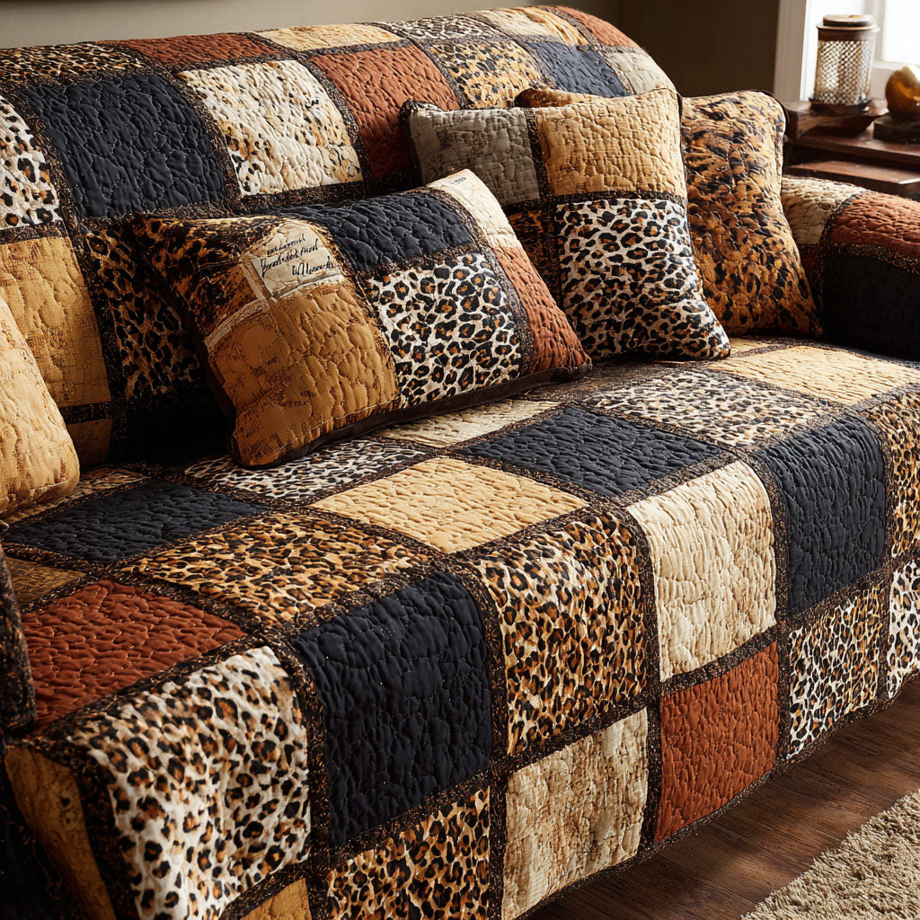 African Harmony Quilted Sofa Cover Couch Covers Melanin Gifts For Black Women