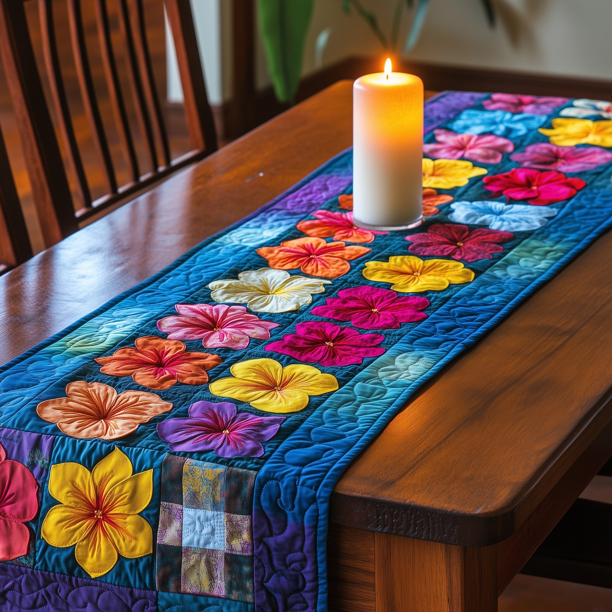 Aloha Petals Quilted Table Runner Dining Room Decor Ideas Nice Birthday Gifts For Mom