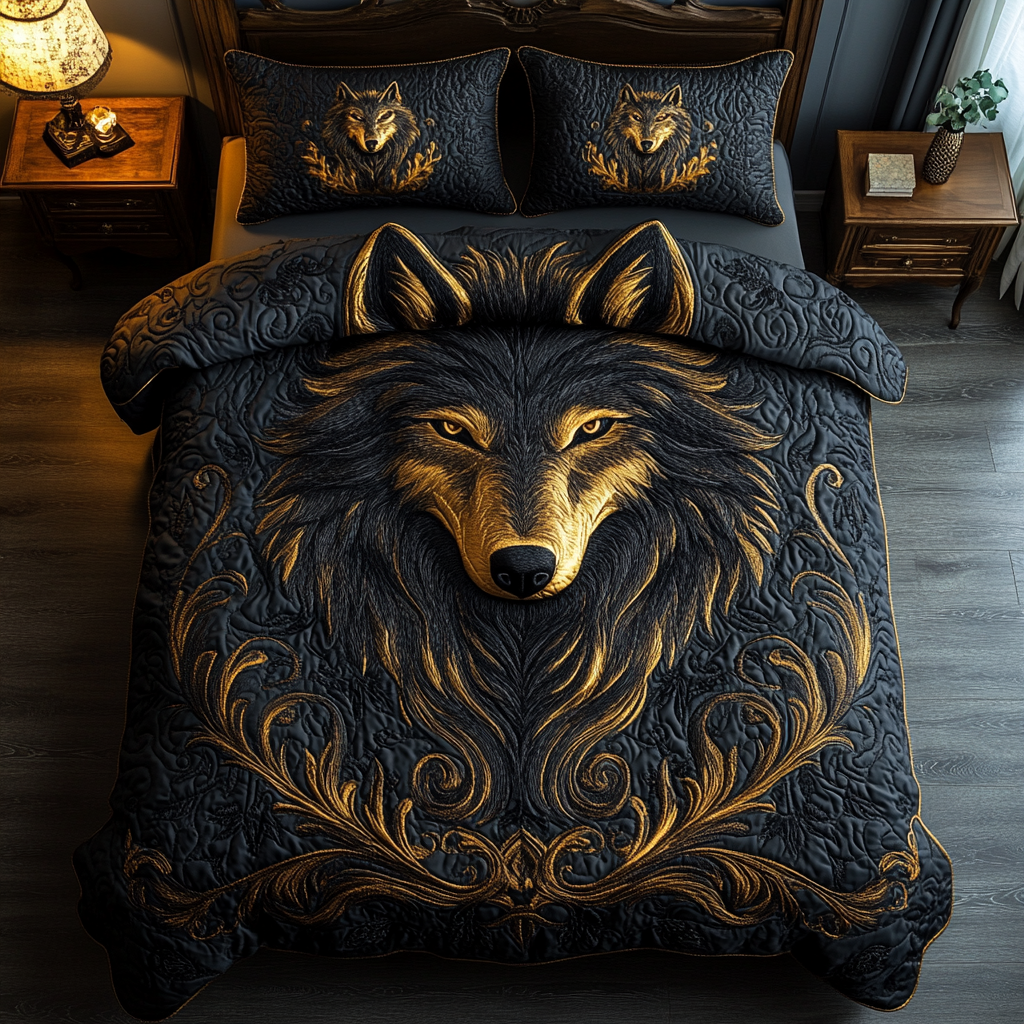 Alpha Spirit Quilted Bedding Set Cute Queen Bed Sheets Special Mother's Day Gifts For Mom