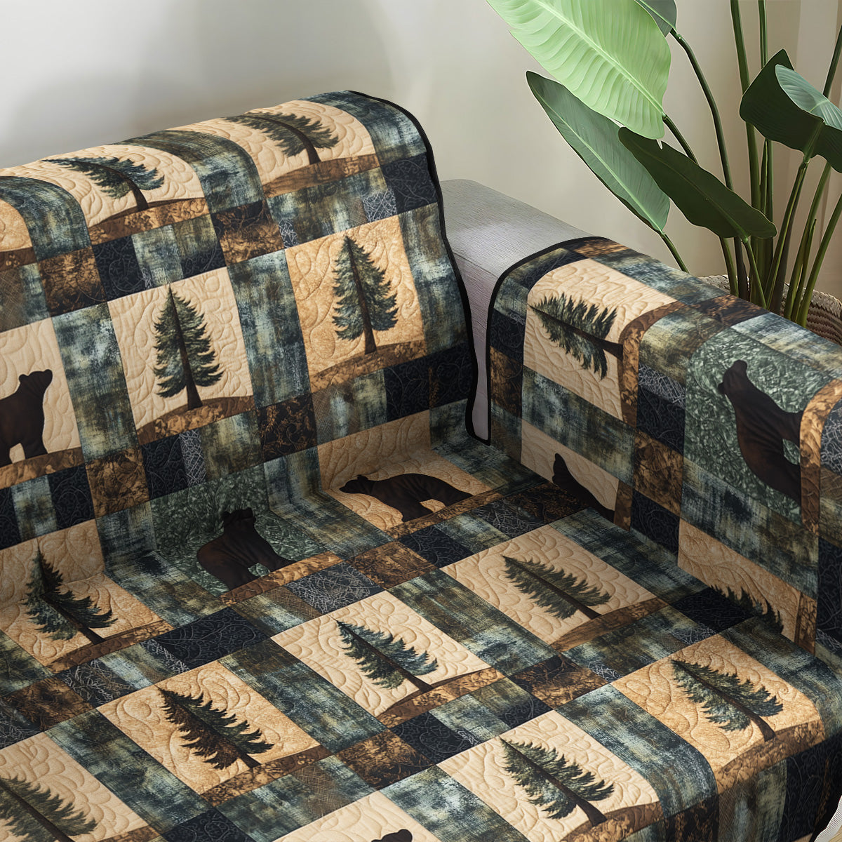 Alpine Meadow Quilted Sofa Cover Sofa Seat Covers Bear Gifts For Her