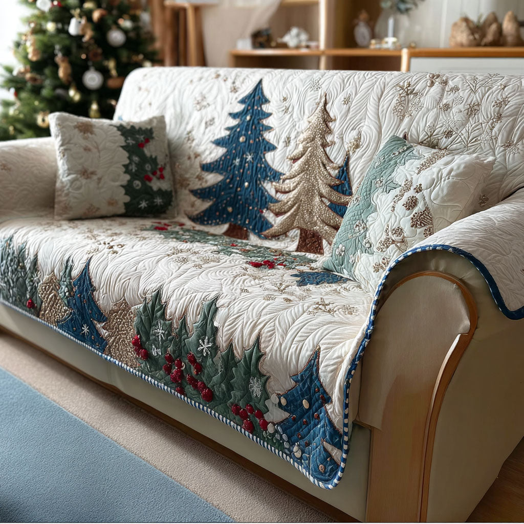 Alpine Tree Lane Quilted Sofa Cover Sofa Couch Cover Gifts For Family