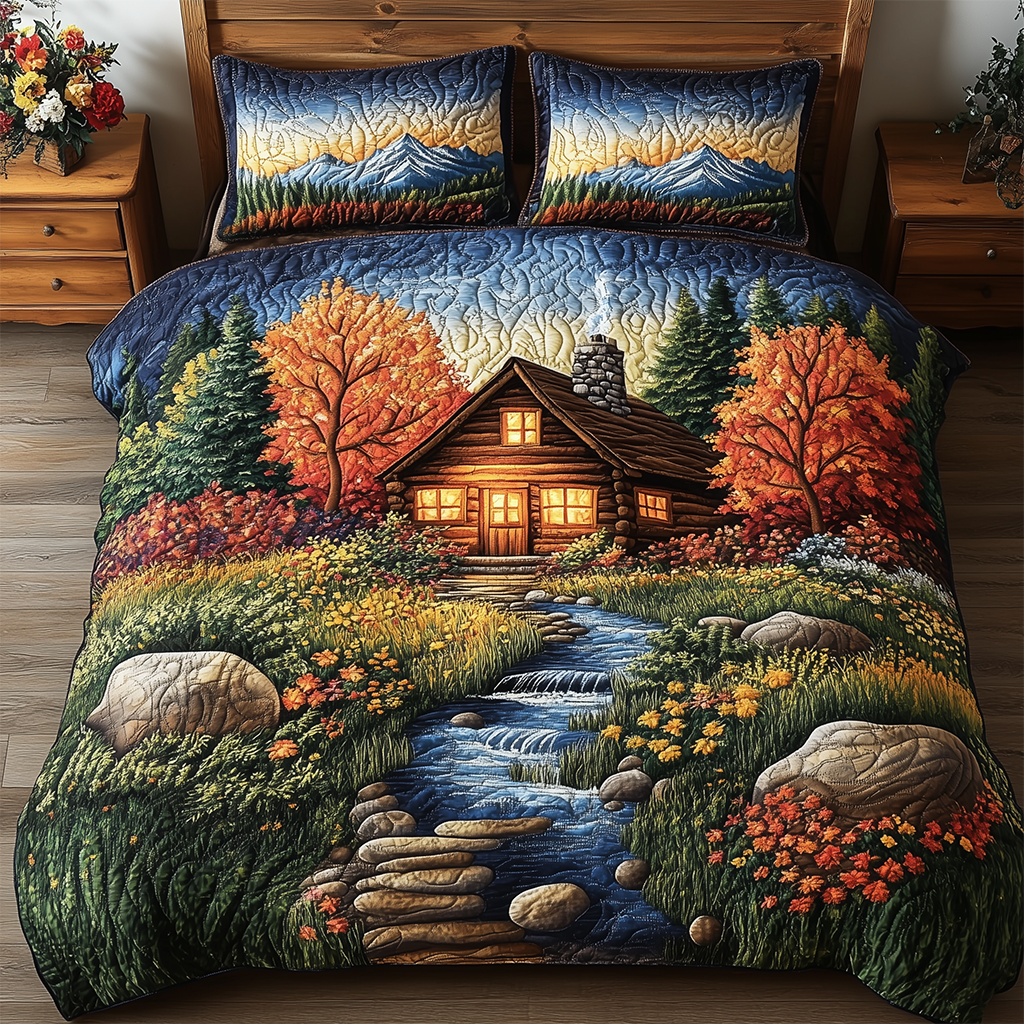 Amber Forest Refuge Quilted Bedding Set Best Sheets Ever Useful Gifts For Dad