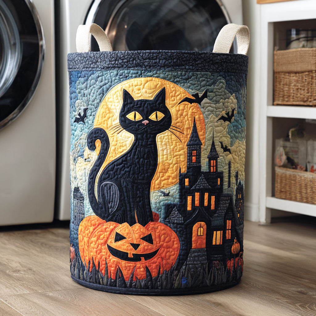 Amber Gaze Quilted Laundry Basket Laundry Hamper Gift Baskets For Cat Lovers