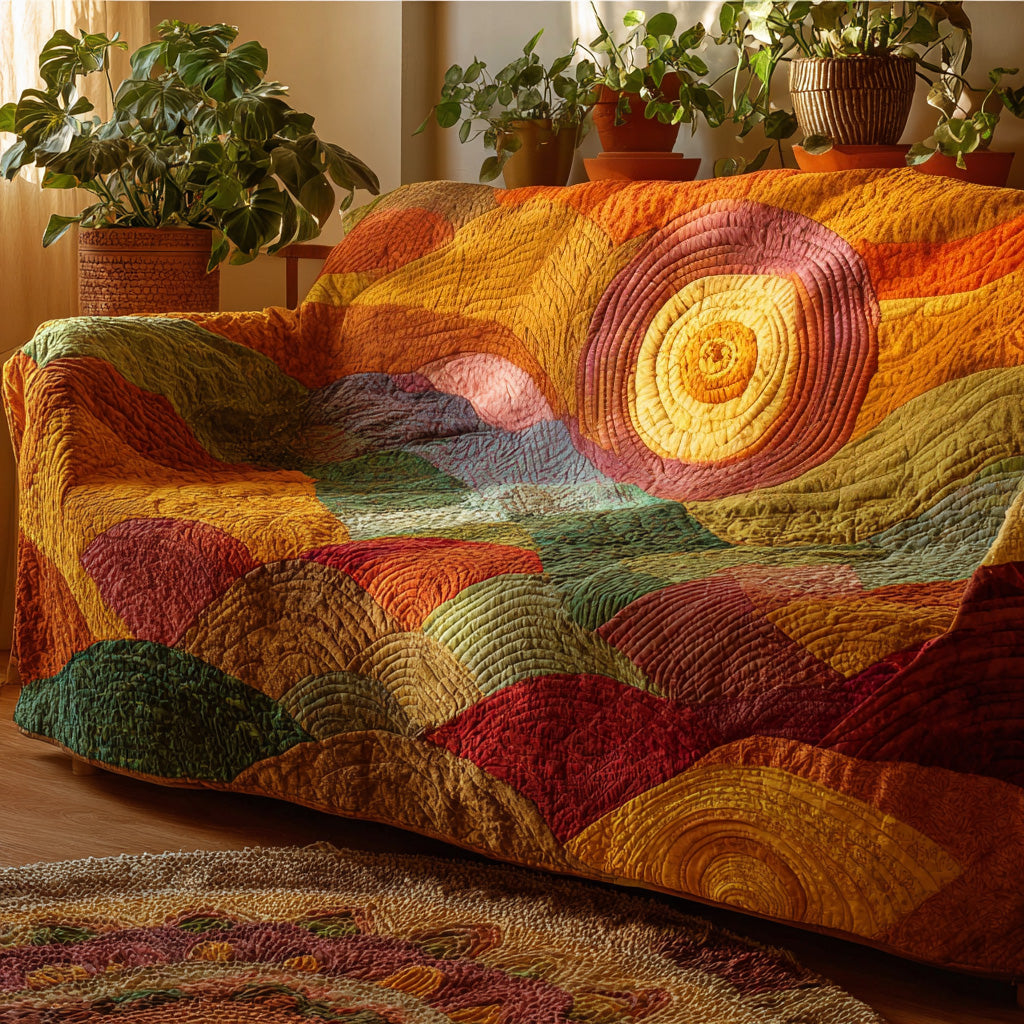 Amber Horizon Light Quilted Sofa Cover Sofa Protector Cover Birthday Presents For Dad