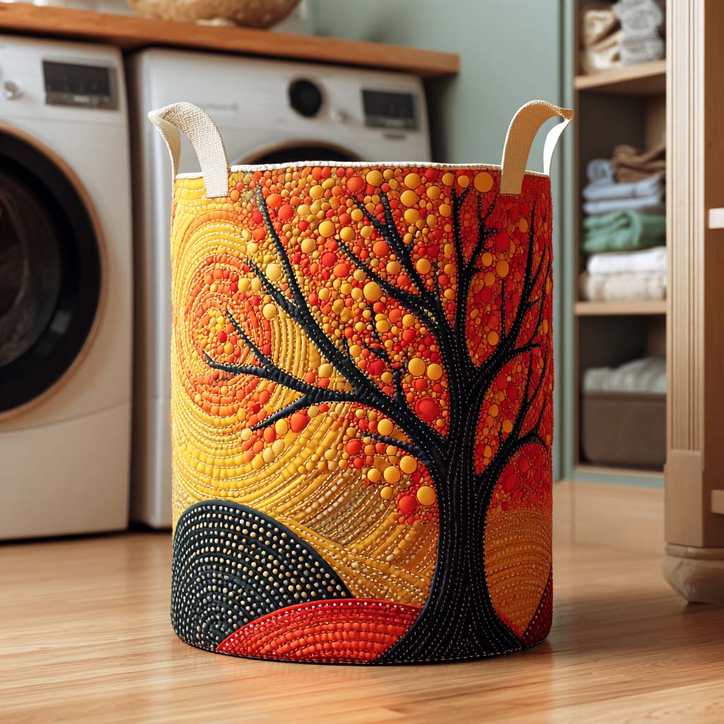 Amber Horizon Quilted Laundry Basket Home Decor Holiday Gifts For Mom