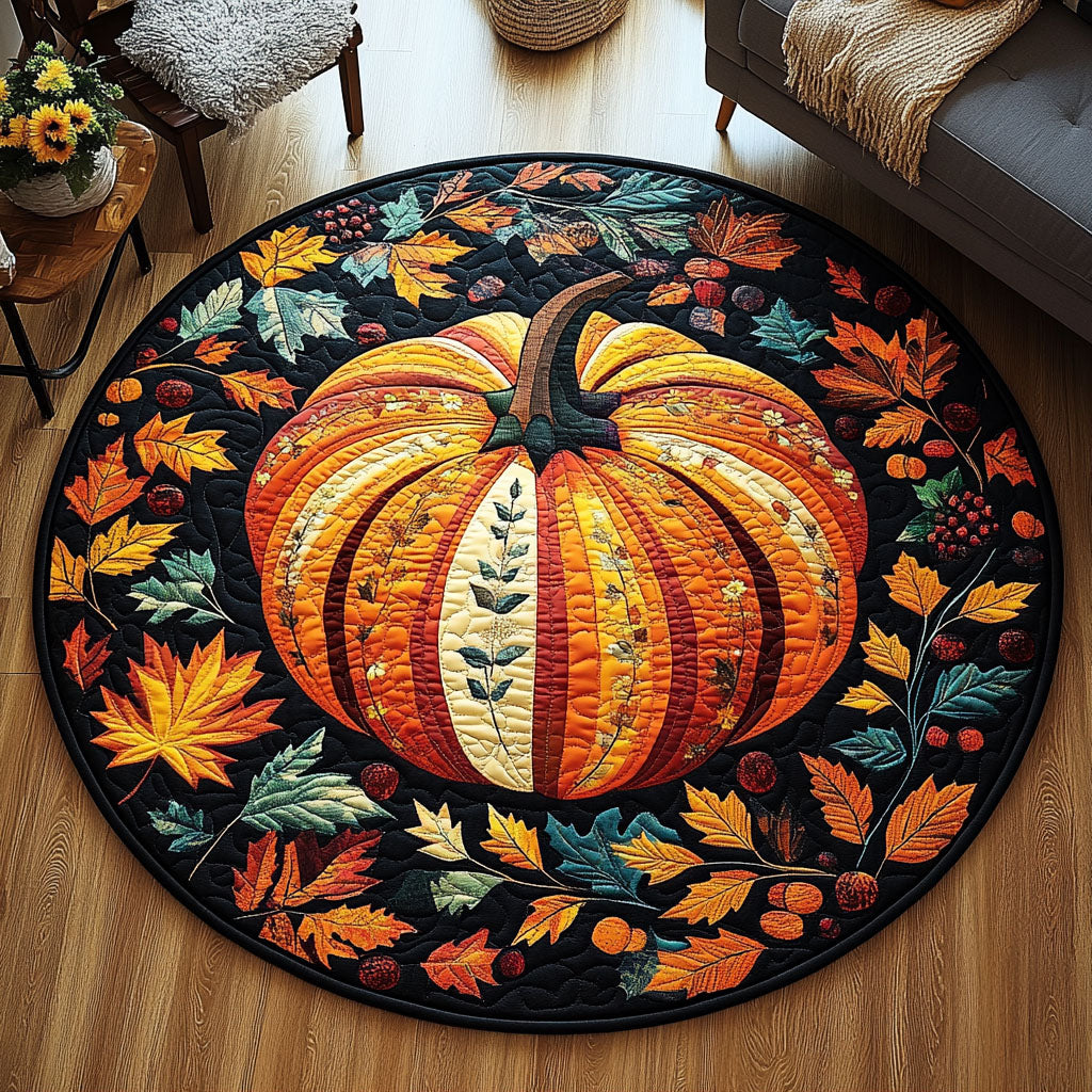 Amber Pathway Quilted Round Mat Living Room Furniture Ideas Unique Fall Gifts