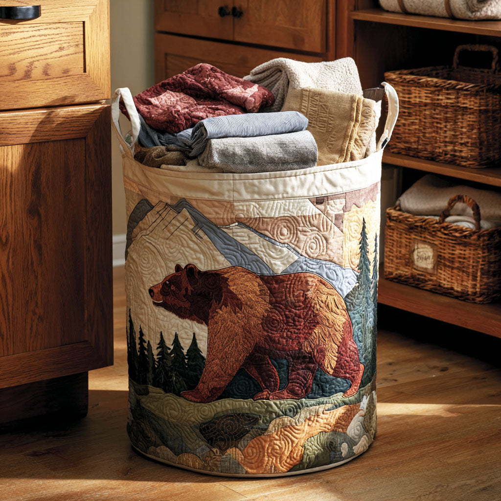 Amber Peak Quilted Laundry Basket Unique Laundry Hamper Hunting Gifts For Dad