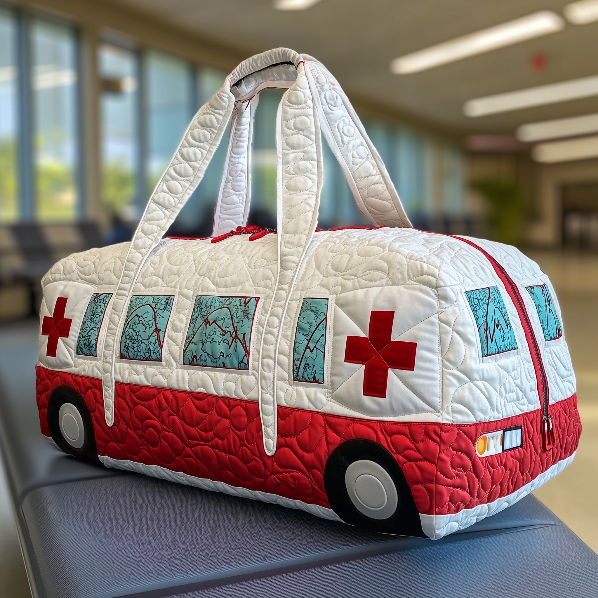 Ambulance Quilted Duffle Bag Best Weekend Bags Mothers Day Ideas