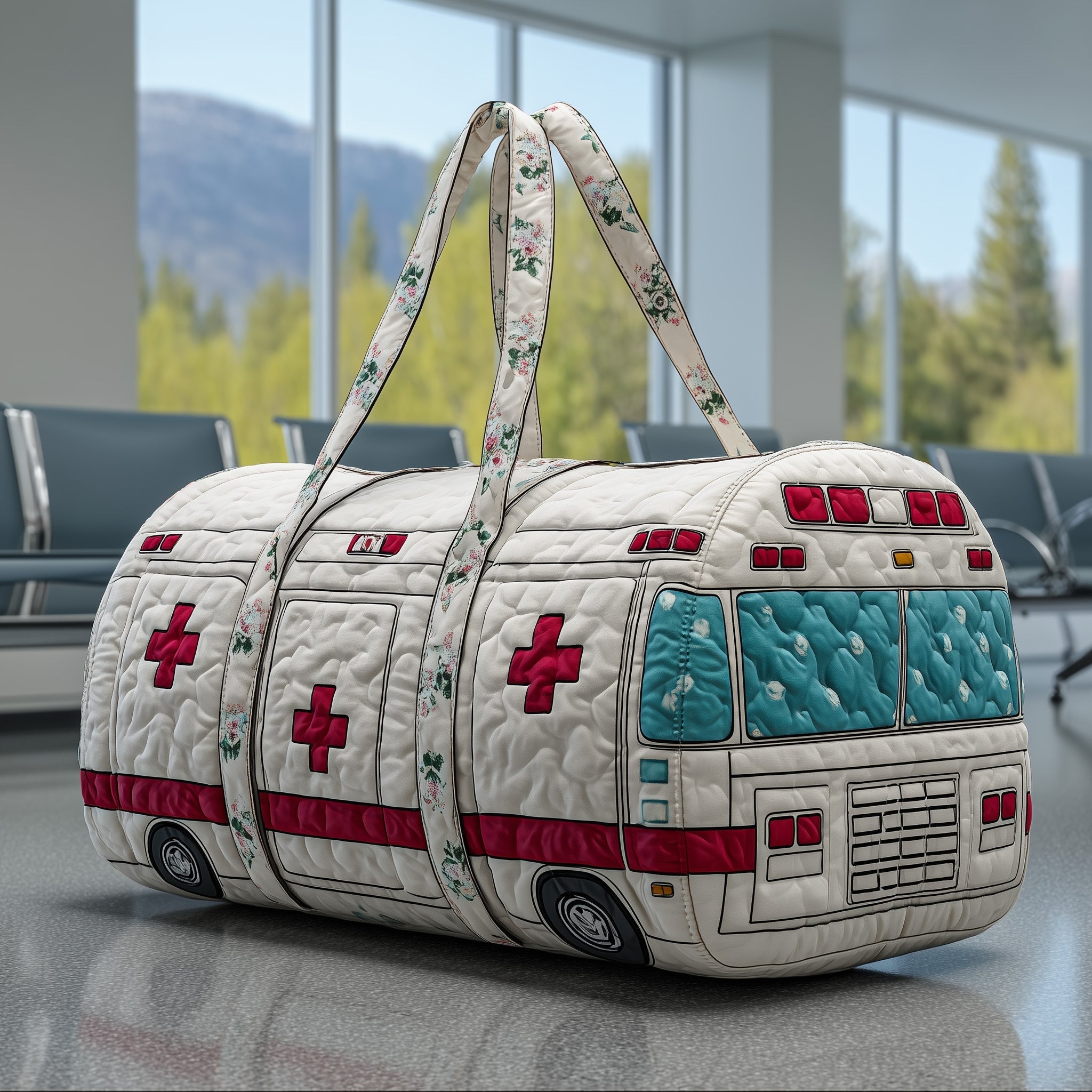 Ambulance Quilted Duffle Bag Good Duffel Bags Top Gifts For Mom
