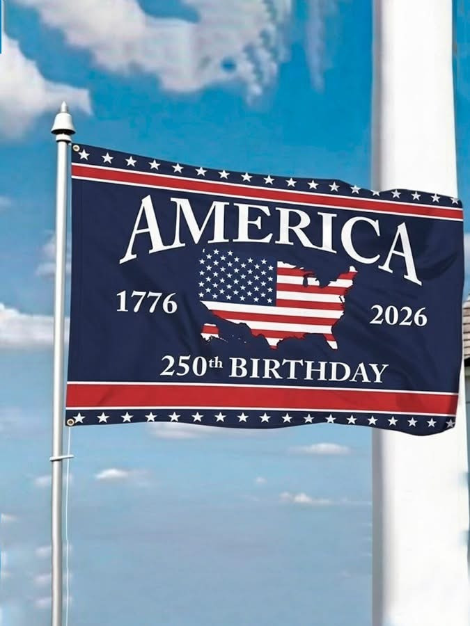 America 250th Birthday 1776 2026 Flag Patriotic Outdoor Indoor Decor Gifts For 4th Of July