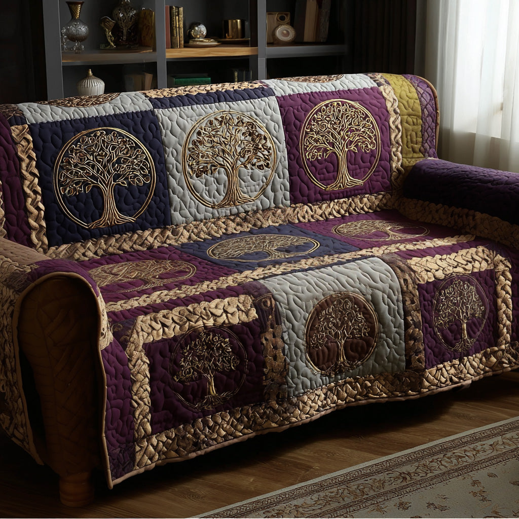 Ancient Canopy Quilted Sofa Cover Best Couch Covers Tree Of Life Themed Gifts