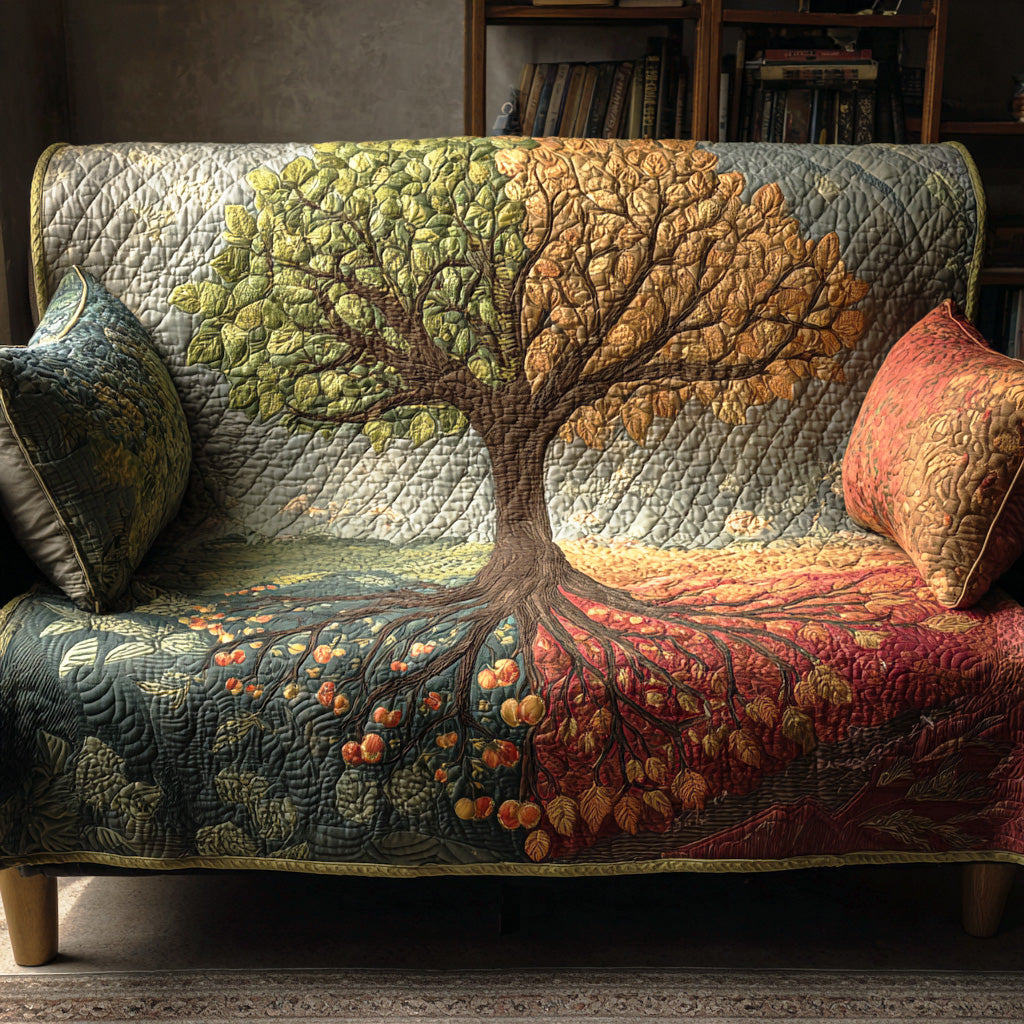 Ancient Tree Quilted Sofa Cover Best Couch Covers Tree Of Life Gifts For Her