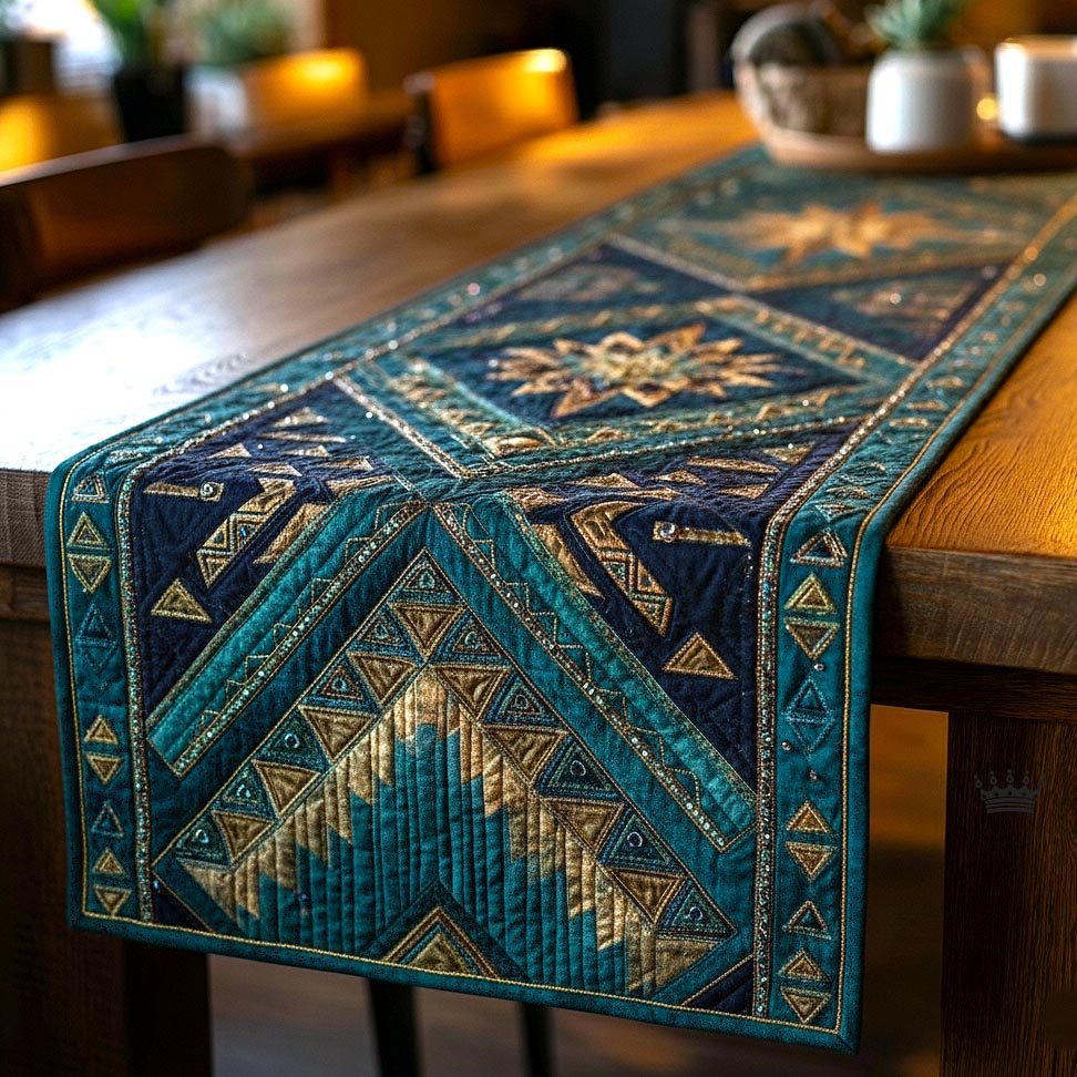 Ancient Weave Quilted Table Runner Table Runners Long Unique Native American Gifts