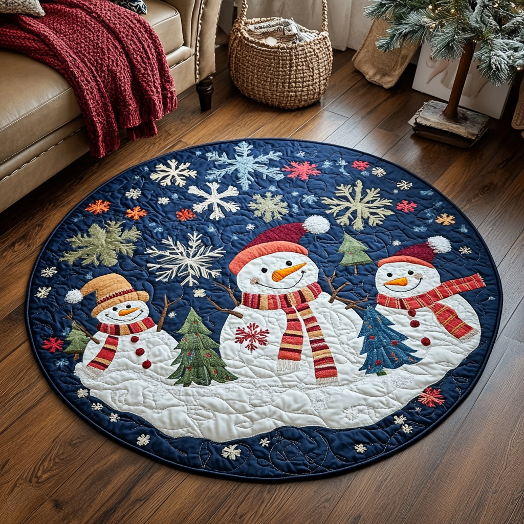 Angel Aura Quilted Round Mat Large Circle Rug Best Christmas Gift Ideas
