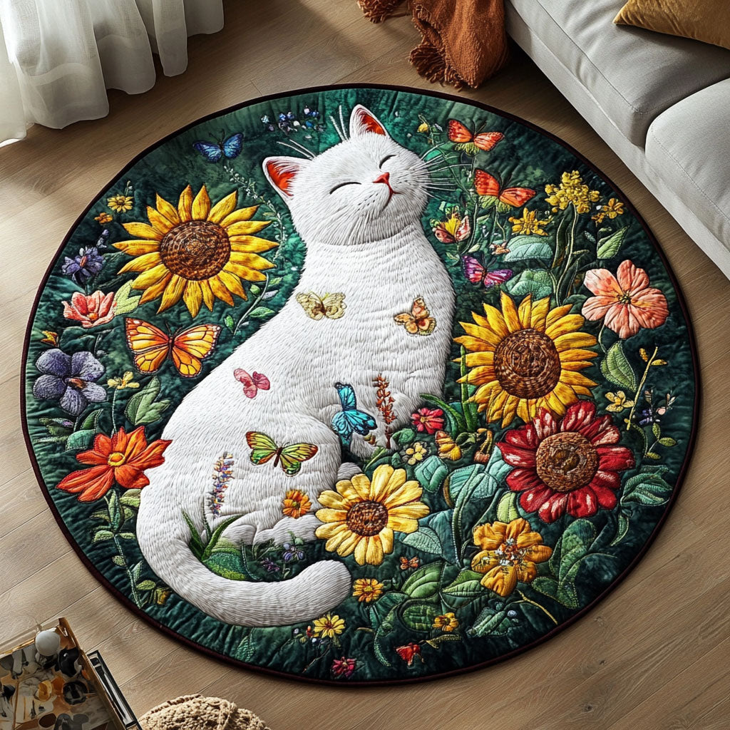 Angelic Paws Quilted Round Mat Home Decor Items Moms Day Gifts