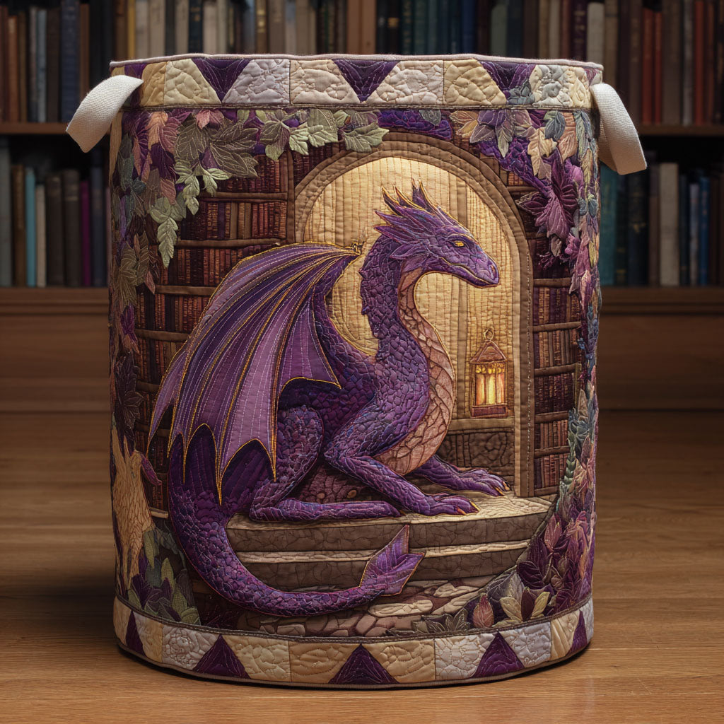 Arcane Wings Quilted Laundry Basket Home Decorations Dragon Gift Ideas