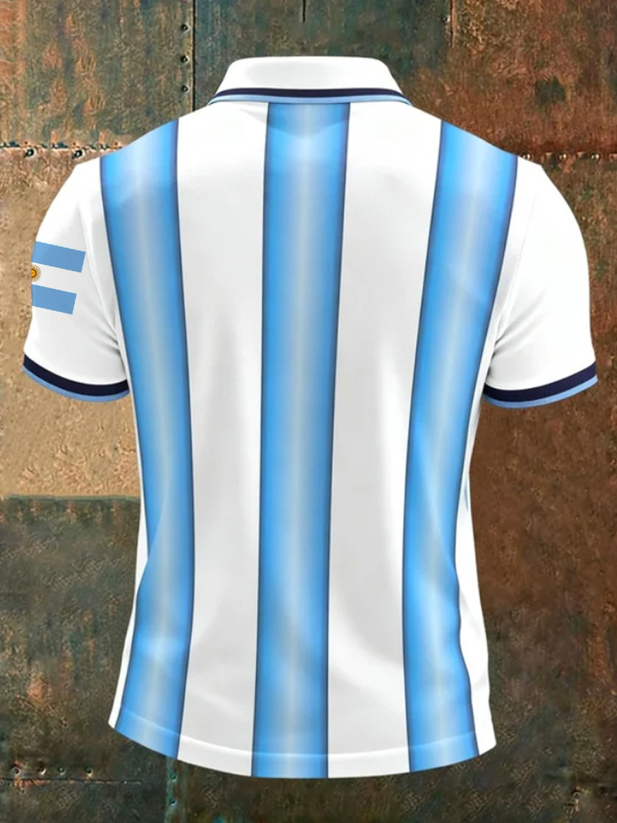Argentina Soccer FIFA World Cup 2026 Polo Shirt Game Day Clothing Gift For Sport Enthusiast - Tradiviet - Image 2