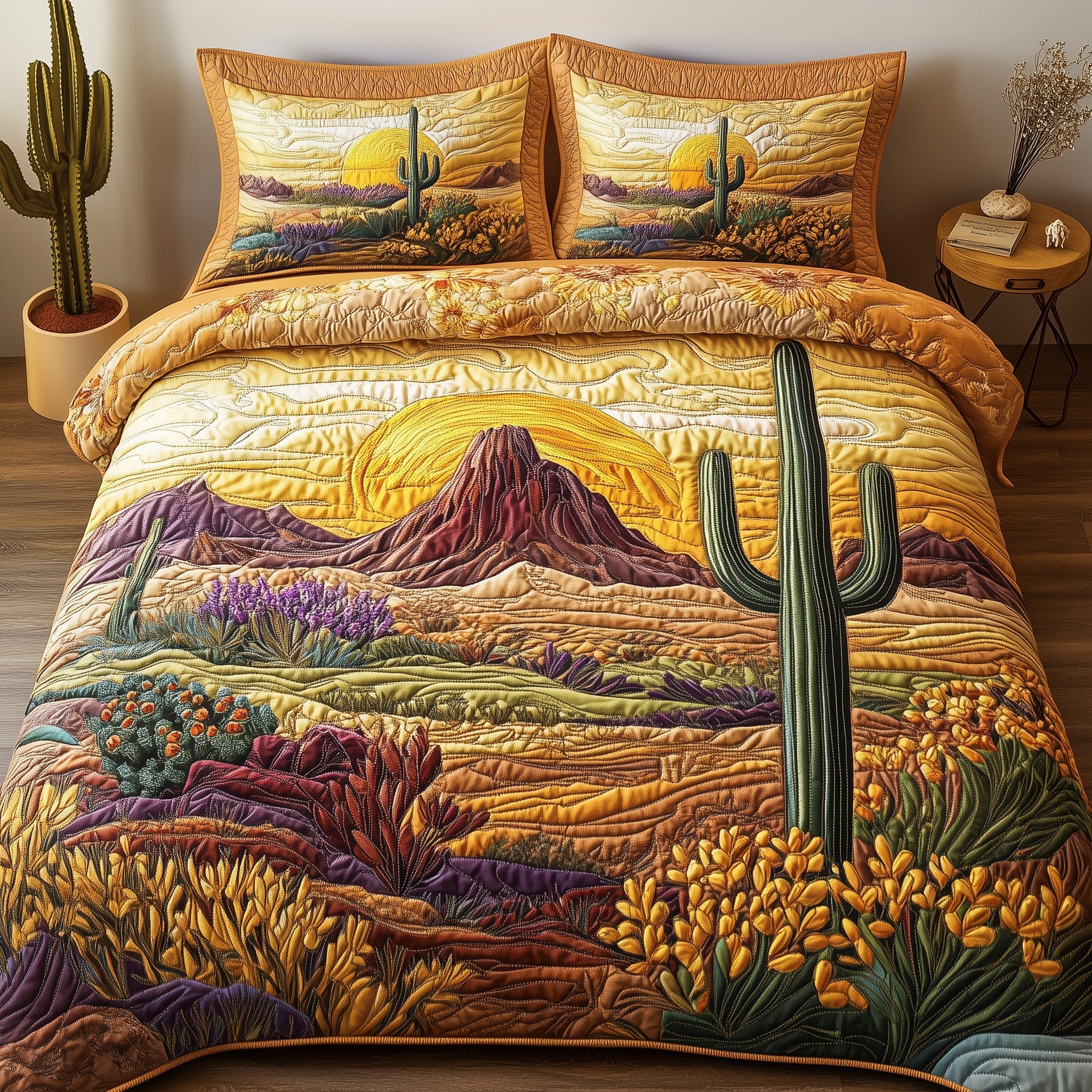 Arizona Dreamscape Quilted Bedding Set Bed Comforter Set Best Birthday Gifts For Mothers