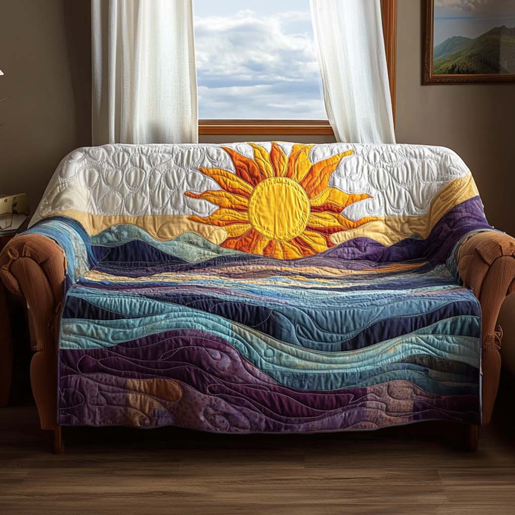 Artistic Horizon Quilted Sofa Cover Home Decor Items Special Gift For Father