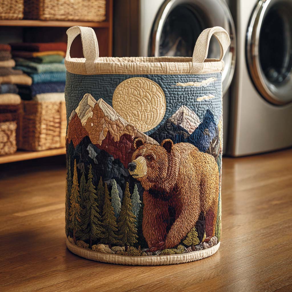 Ashen Claw Quilted Laundry Basket Room Decor Good Birthday Gifts For Your Mom