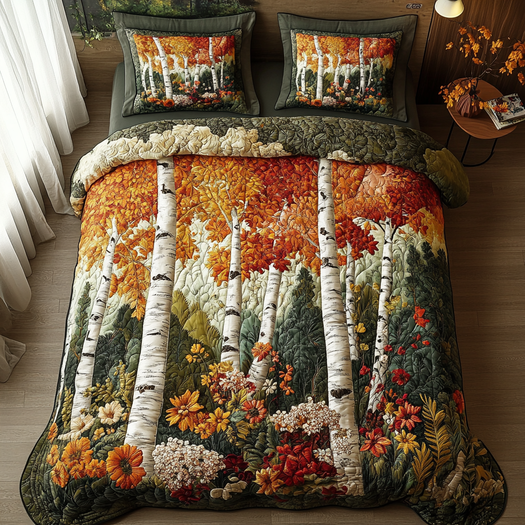 Aspen Escape Quilted Bedding Set Cute Bedroom Decor Mother' Day Special Gifts