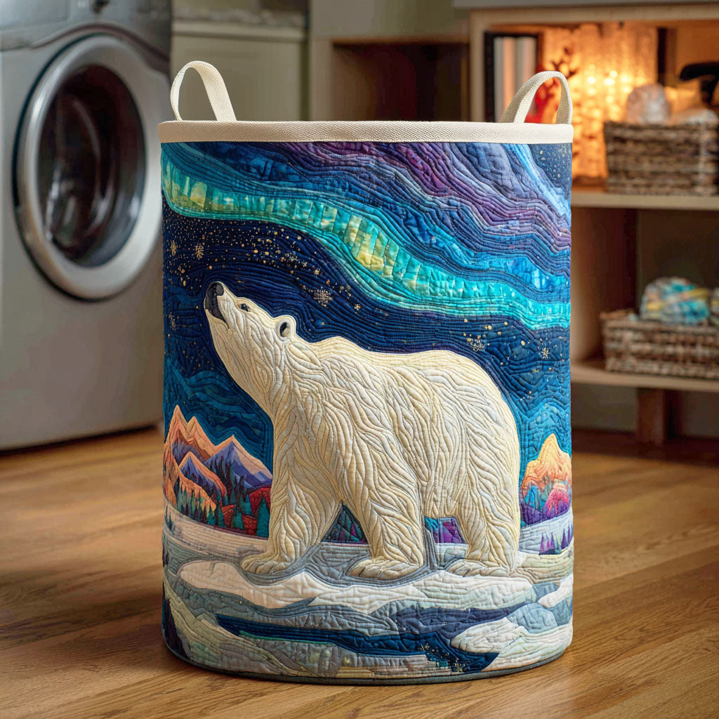 Aurora Bear Spirit Quilted Laundry Basket Unique Laundry Basket Mother's Day Gifts For Friends