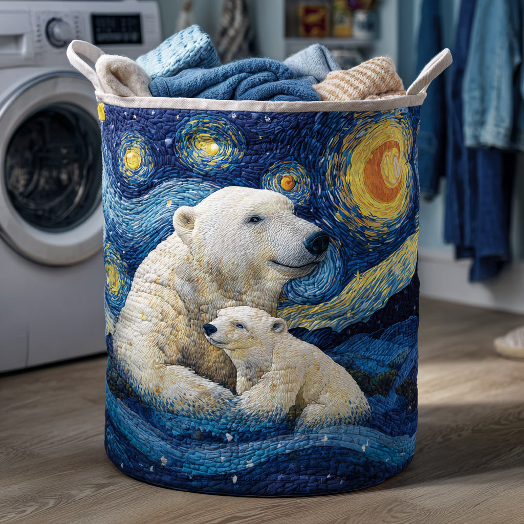 Aurora Polar Bear Quilted Laundry Basket Unique Hampers Koala Bear Gift Ideas