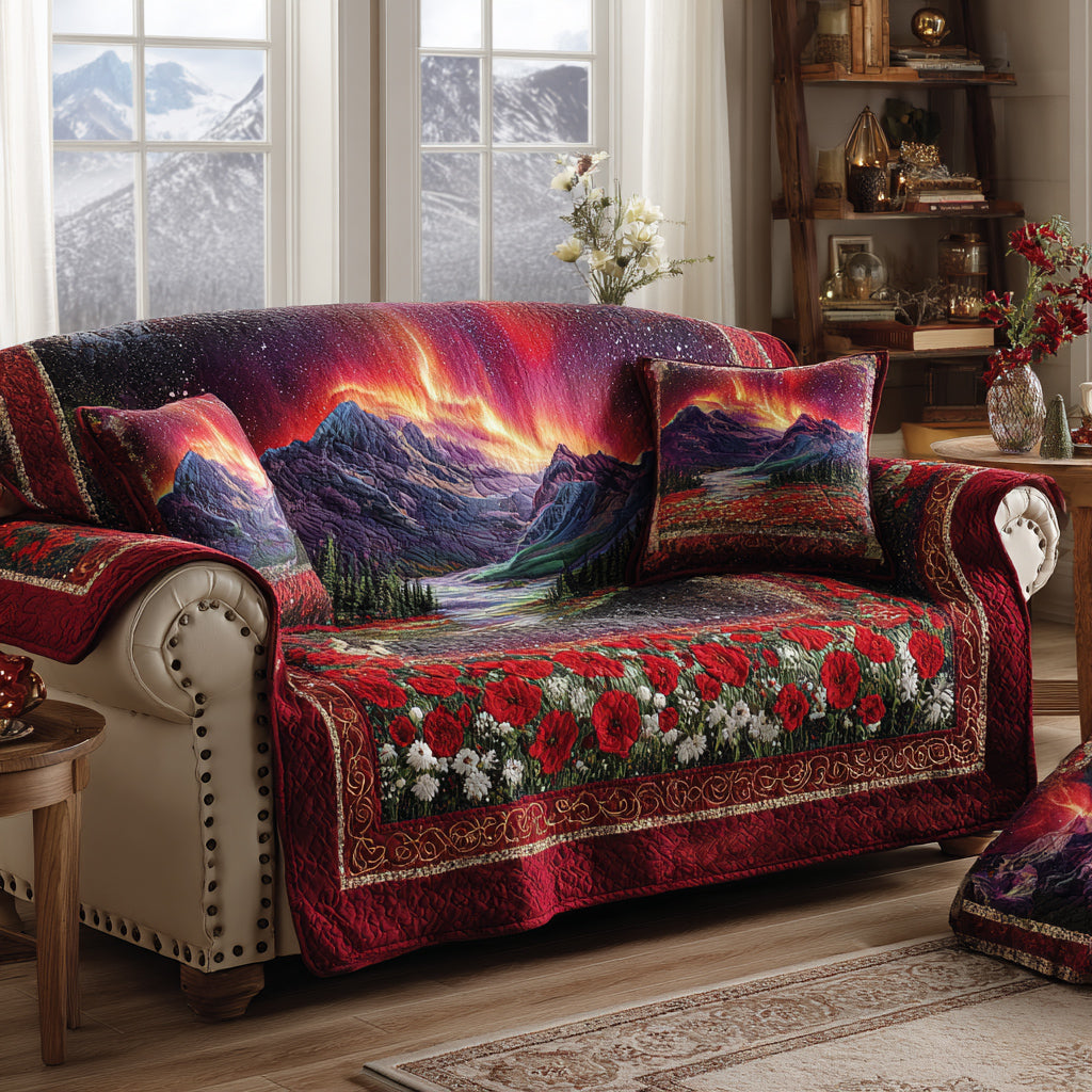 Aurora Velvet Sky Quilted Sofa Cover Nice Sofa Covers Gifts For Mother In Law