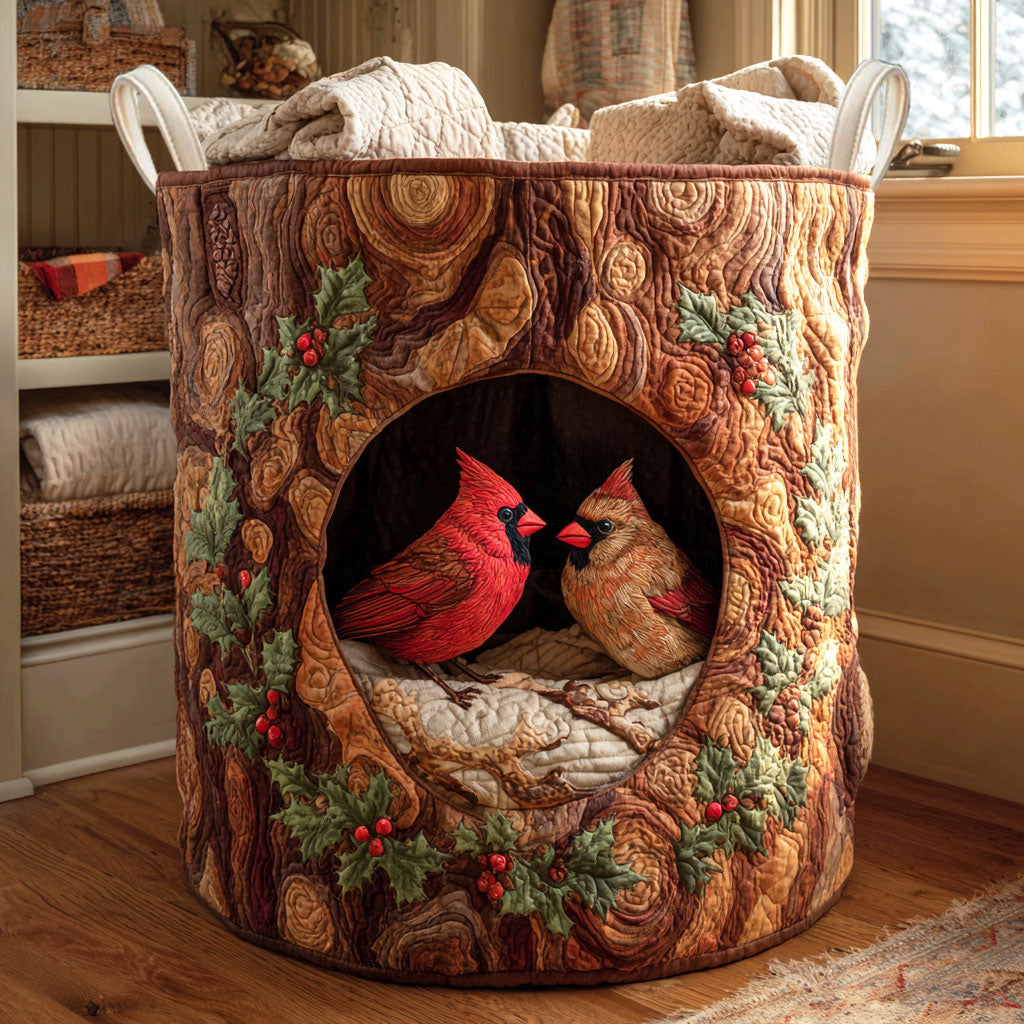 Autumn Chorus Quilted Laundry Basket Unique Laundry Hamper Christmas Presents For Wife