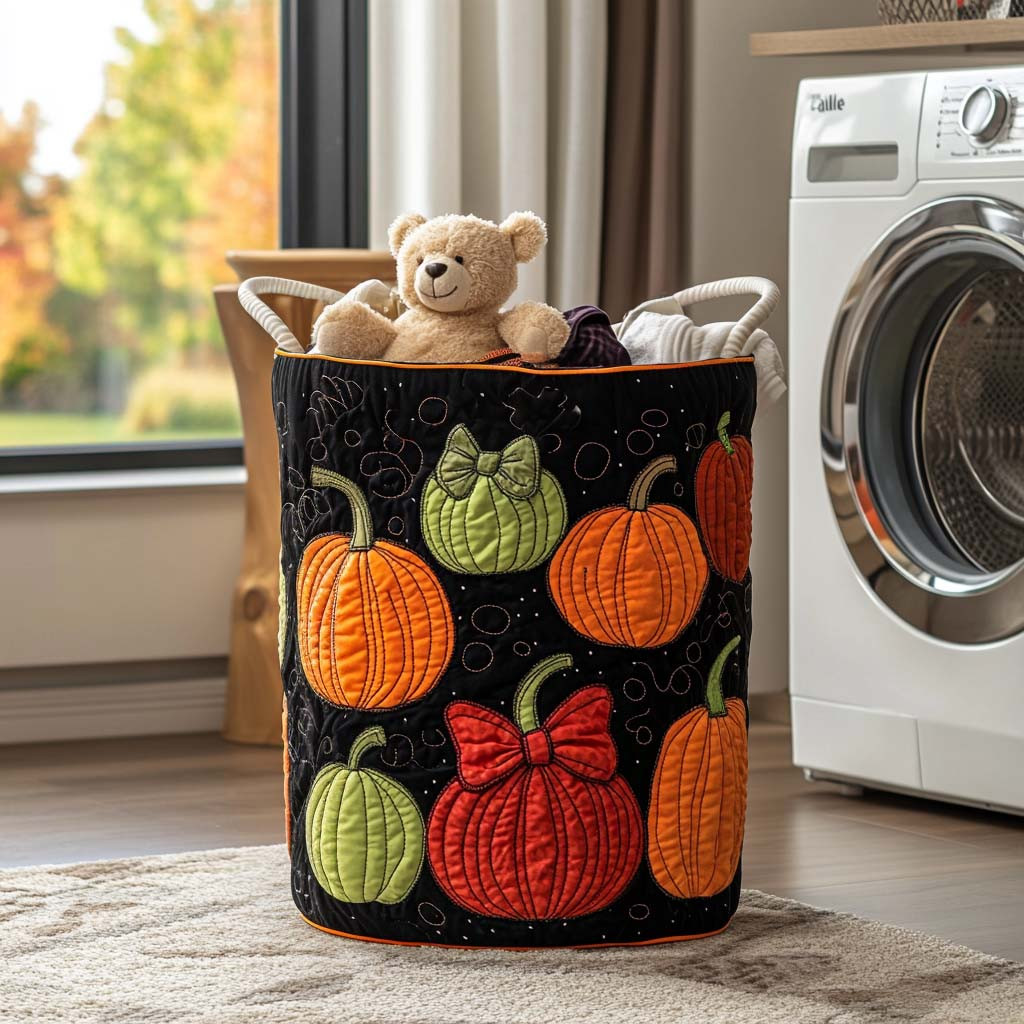Autumn Delight Quilted Laundry Basket Laundry Hamper Unique Thanksgiving Gifts