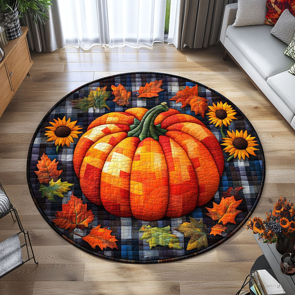 Autumn Enchantment Quilted Round Mat Living Room Decor Ideas Mid Autumn Festival Gift Ideas
