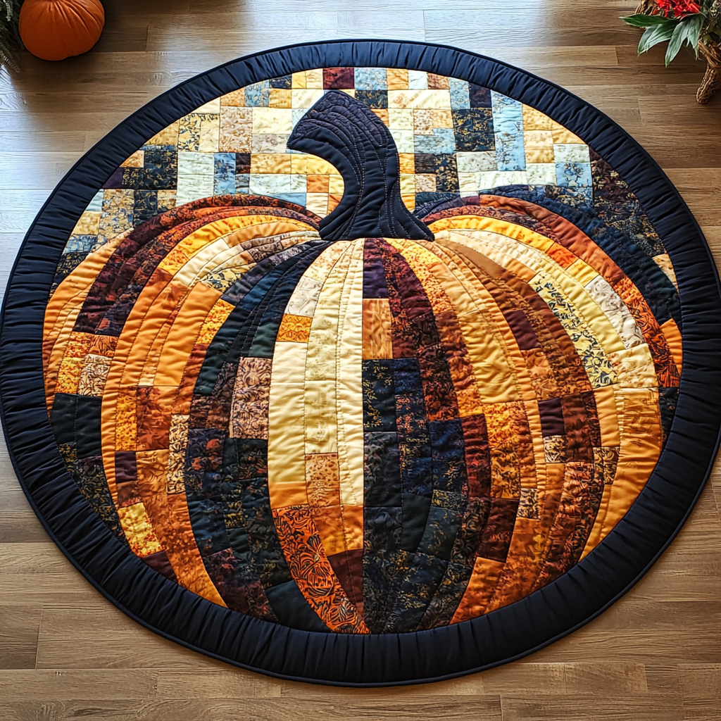 Autumn Glow Quilted Round Mat Home Decor Shop Fall Autumn Gifts For Him