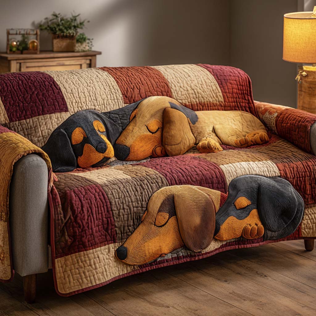 Autumn Nap Quilted Sofa Cover Couch Cushion Covers Secret Santa Pressent Ideas