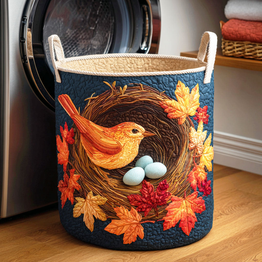 Autumn Nest Quilted Laundry Basket Unique Cool Laundry Basket Nice New Home Gifts