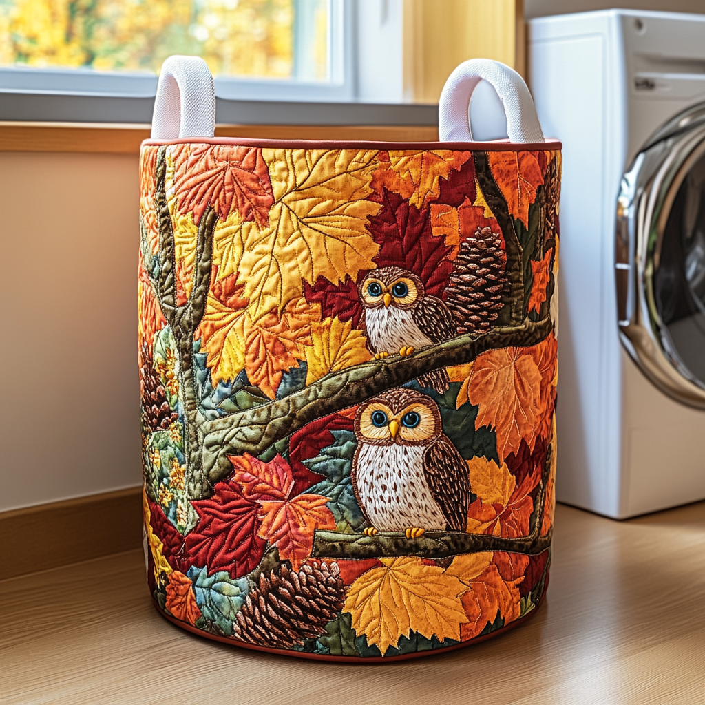Autumn Owl Quilted Laundry Basket Target Laundry Hamper Owl Gifts For Mom