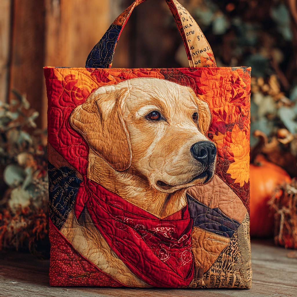 Autumn Paws Quilted Tote Bag Work Tote Mother Present Ideas