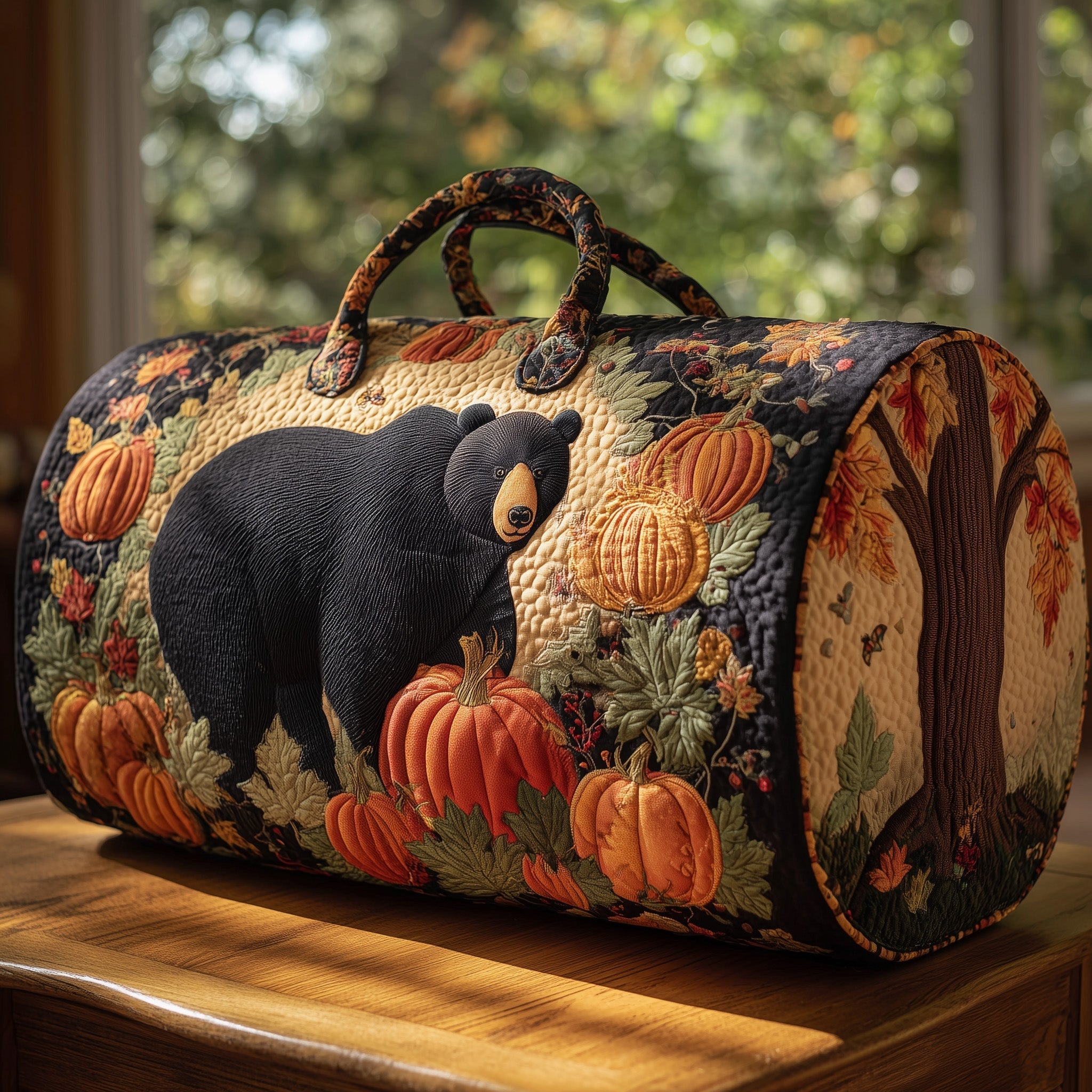 Autumn Spirit Quilted Duffle Bag Best Women's Duffel Bag Unique Mother's Day Gifts