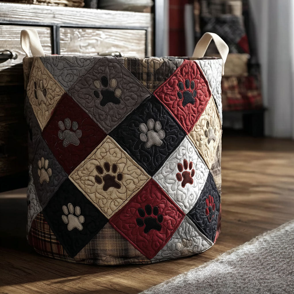 Backwoods Paw Nest Quilted Laundry Basket Rustic Laundry Basket Gifts For Dad Who Wants Nothing