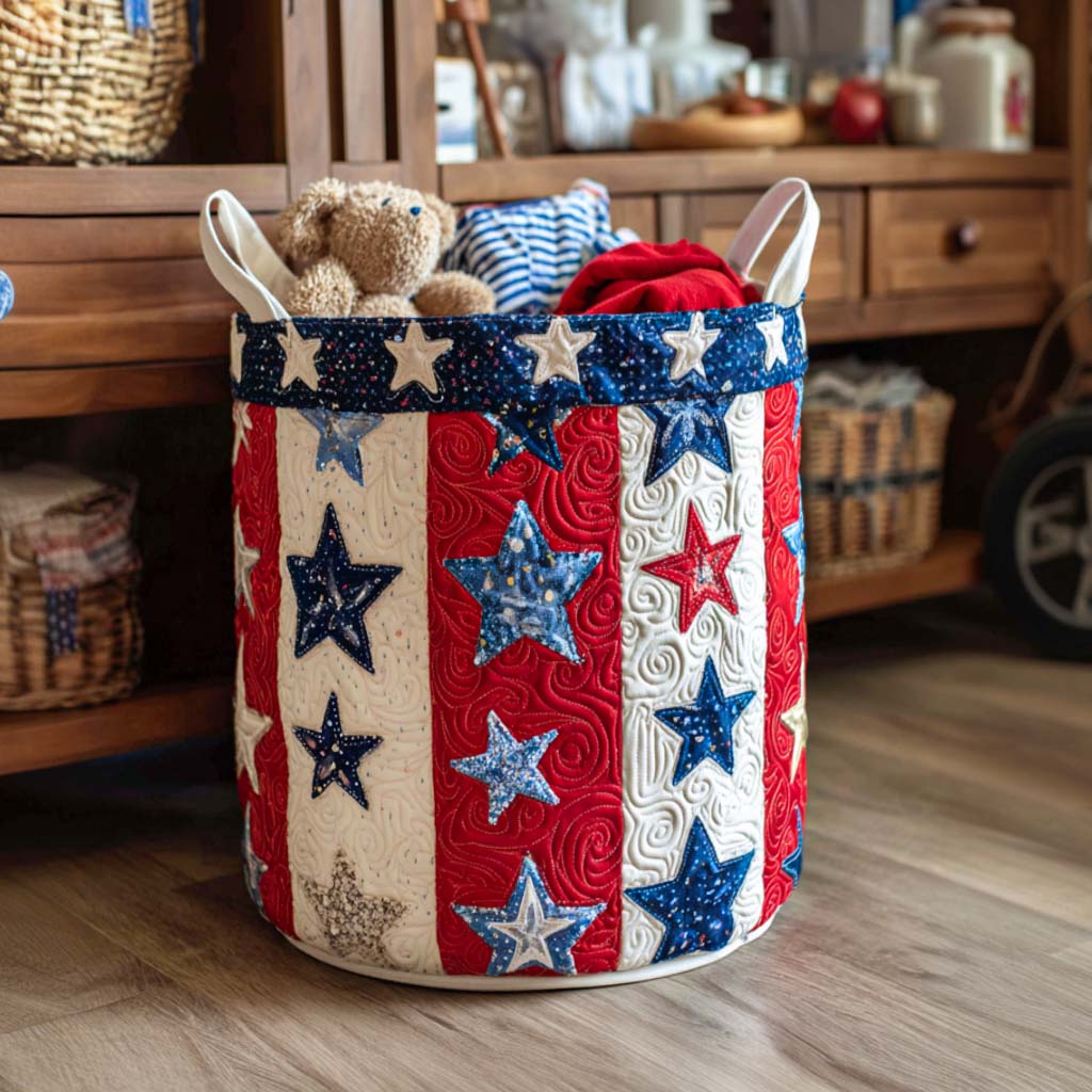 Banner Pride Quilted Laundry Basket Best Laundry Hamper Fourth Of July Gift Ideas