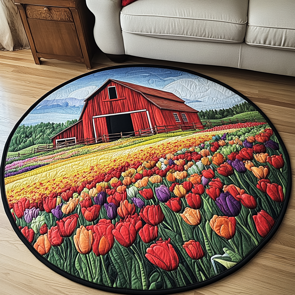 Barn Blossom Quilted Round Mat Round Mats For Sale Ideas For First Mothers Day