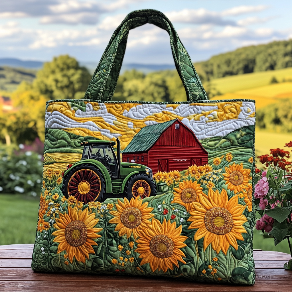 Barnyard Gold Quilted Tote Bag Best Everyday Tote Bag Thoughtful Mothers Day Gifts