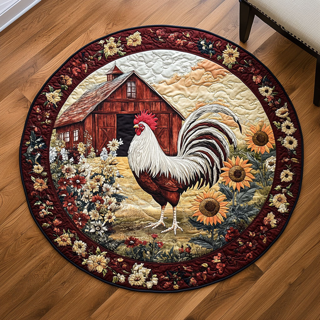 Barnyard Majesty Quilted Round Mat Home Decor Shop Gifts For Hen Lovers